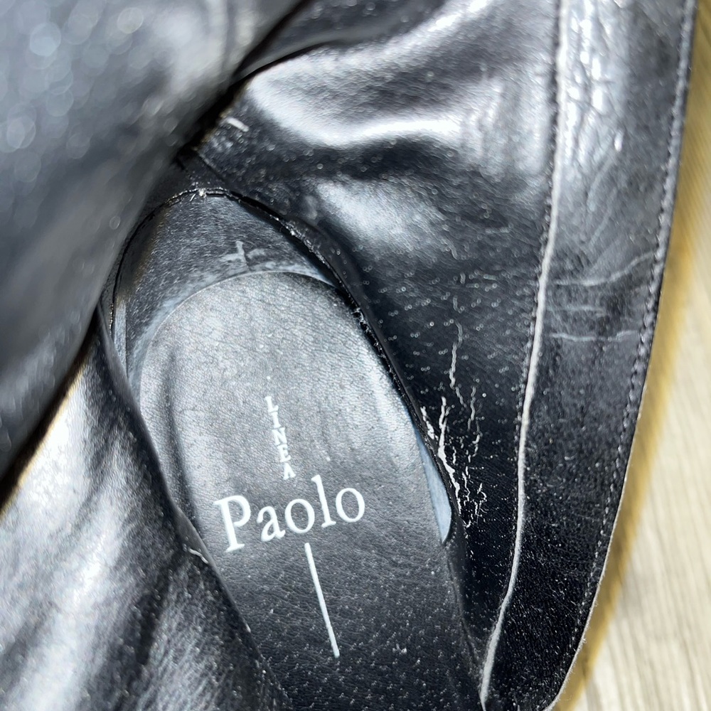 Linea Paolo black leather pointed toe bootie size 8.5 - Picture 8 of 14